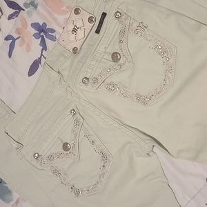 MissMe Size 28 Mint Skinny Jeans